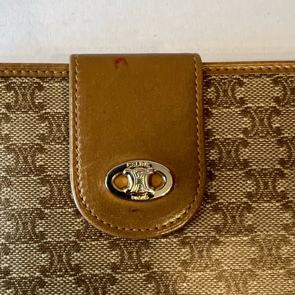CELINE Macadam Long Wallet Canvas and Leather‎